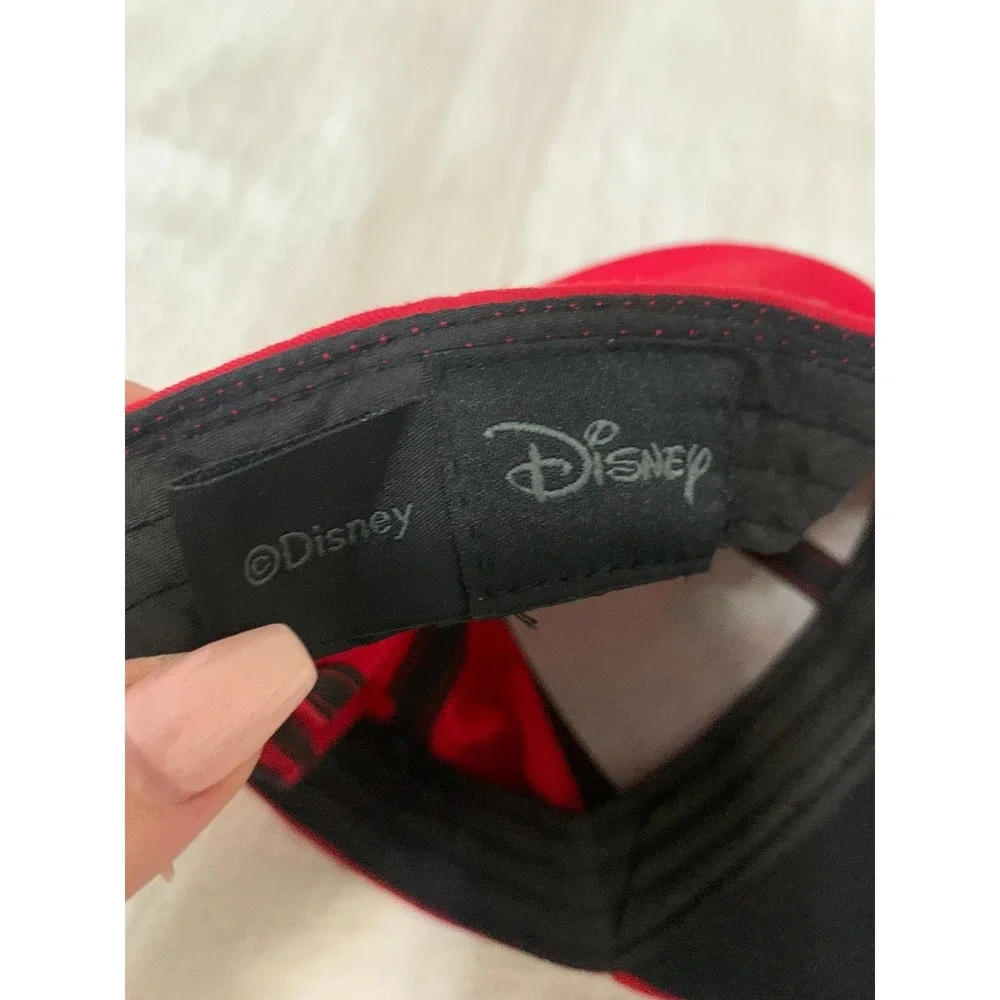 Disney Mickey Mouse Red Embroidered Snapback Baseball Cap Hat #931